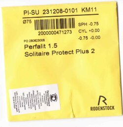 Очковая линза Rodenstock Perfalit 1.6 HC Supersin 