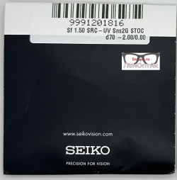 Линза для очков Seiko 1.6 AS Sensity 2 SRC-ULTRA 
