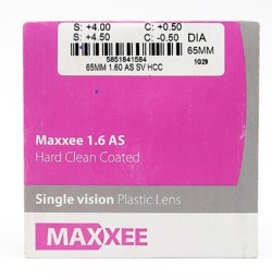 Очковая линза Maxxee SP 1.6 Hard Clean Coated 