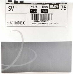 Очковая линза Synchrony Single Vision HD 1.6 PhotoFusion Brown/Grey 