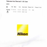 Очковая линза Nikon Nikon Lite AS 1.6 SeeCoat Drive