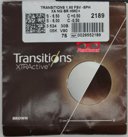 Линза для очков Transition XTRActive NewGen 1.5 SHMC 