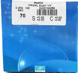 Очковая линза Myopilux Max Airwear 1.59 Crizal Sapphire UV 