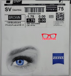 Линза для очков ZEISS Single Vision ClearView 1.67 PhotoFusion X DuraVision Platinum UV