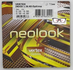 Линза для очков Neolook Vertex 1.67 AS Optimo (сфера от -6.25 до -8.0 цилиндр от -2.25 до -4.0) 