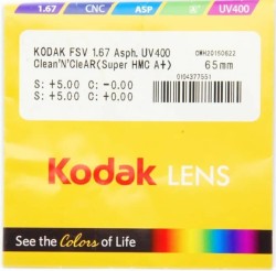 Очковая линза Kodak 1.6 AS UV 400 Clean&#039;N&#039;CleAR  