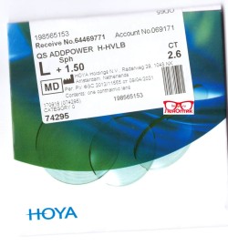 Линза для очков Hoya SUPEREADER 1.5 HVLL UV Control (UVC) 